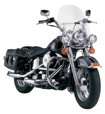 PARABREZZA MEMPHIS SLIM DA 15 " TRASPARENTE PER HARLEY DAVIDSON FXD DYNA '06-'17