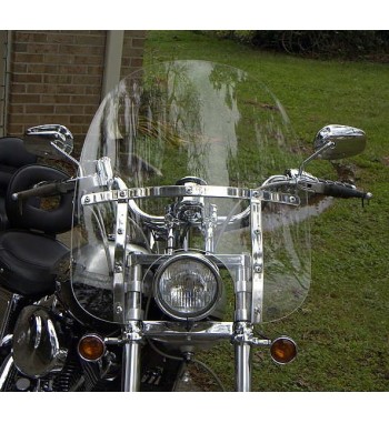 WINDSCHUTZSCHEIBE MEMPHIS SLIM 15 " TRANSPARENT FÜR HARLEY DAVIDSON FXD DYNA 2006-17