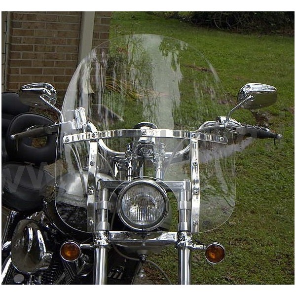 MEMPHIS SLIM WINDSHIELD 15" CLEAR FOR HARLEY DAVIDSON FXD DYNA 2006-17