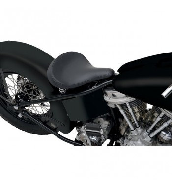 SELLE SOLO RESSORTS CLASSIC GRAND VINYLE NOIR CUSTOM MOTOS ET HARLEY DAVIDSON