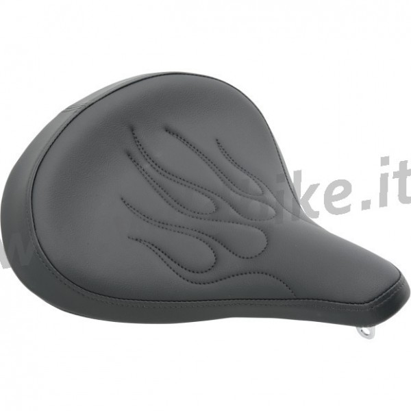 SELLA MONO VINTAGE FIAMMA A MOLLE LARGE NERA MOTO CUSTOM E HARLEY DAVIDSON