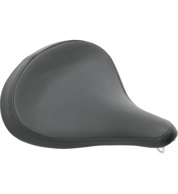 SELLE SOLO RESSORTS CLASSIC EN CUIR LISSE GRAND  NOIR CUSTOM MOTOS ET HARLEY DAVIDSON