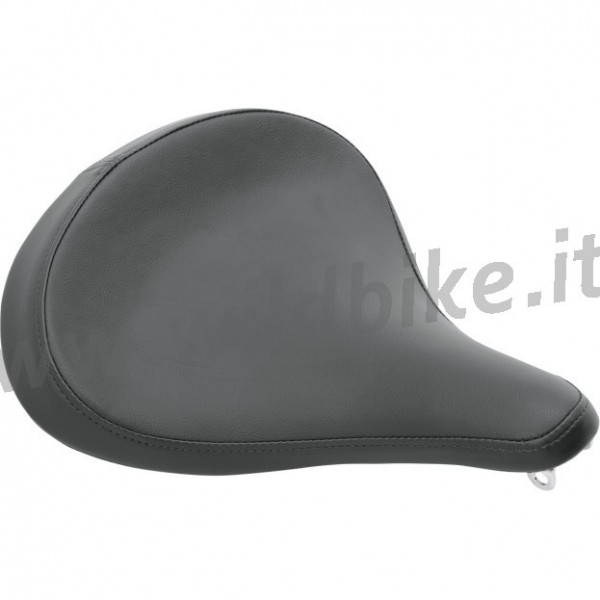 SELLE SOLO RESSORTS CLASSIC EN CUIR LISSE GRAND  NOIR CUSTOM MOTOS ET HARLEY DAVIDSON