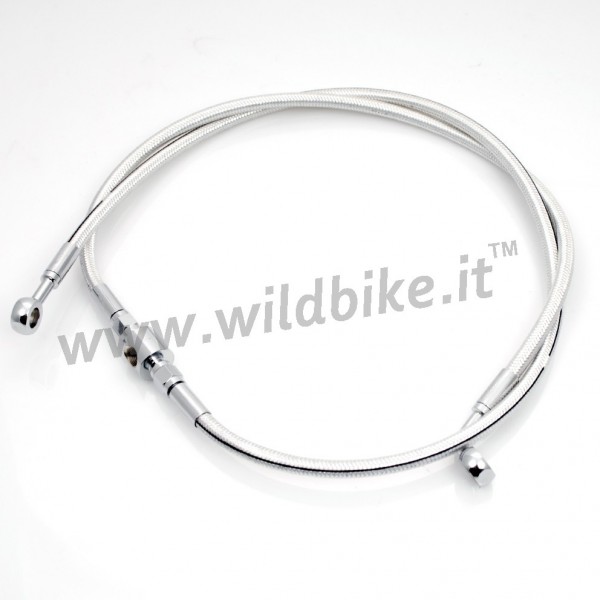 TUBI FRENI POSTERIORI STERLING CHROMITE® IN ACCIAIO OEM PER HARLEY DAVIDSON FLHR ROAD KING '97-'06