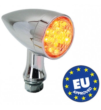 TURN SIGNAL LED BULLET HI-GLIDE EU APPROVED FOR CUSTOM MOTORCYCLE AND HARLEY DAVIDSON