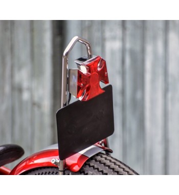 RÜCKLICHT METAL GEDRUCKT MALTESERKRUX VERCHROMT LED GLAS ROTEN MOTORRÄD CUSTOM UND HARLEY DAVIDSON