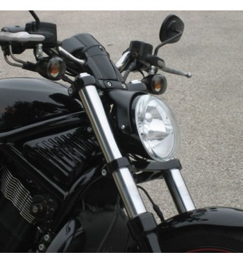PHARE ENSEMBLE NOIR COMPLET DE SUPPORT POUR HARLEY DAVIDSON V-ROD