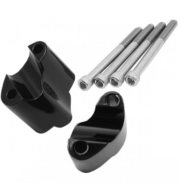 ESTENSIONI RISER NERI 2" PER MANUBRIO HARLEY DAVIDSON XL 1200X FORTY-EIGHT '10-'17