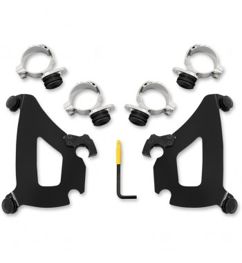 PARE-BRISE BULLET FAIRING NOIR POUR INDIAN SCOUT '15-'18