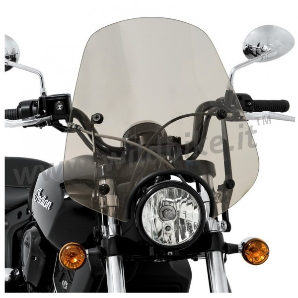 PARE-BRISE SPORTSHIELD DEL RIO TRANSPARENT SOLAR POUR INDIAN SCOUT '15-'18