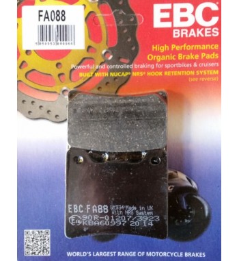 PASTIGLIE FRENO POSTERIORE EBC ORGANICHE KEVLAR® PER YAMAHA XVS 1100 DRAGSTAR