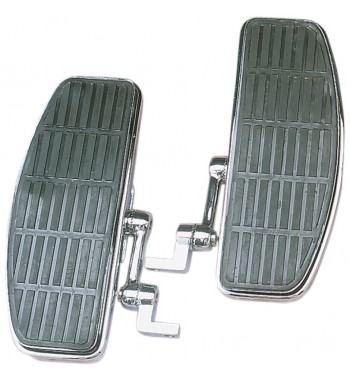 FUSSRASTEN COMFORT FAHRER BOLT-ON EINSTELLBAR CHROME FÜR HARLEY DAVIDSON FXST FLST SOFTAIL '88-'13