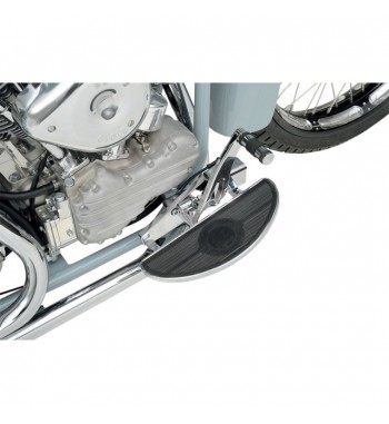 FUSSRASTEN COMFORT FAHRER HALBMOND CHROME FÜR HARLEY DAVIDSON FLH/FLS/FLT SOFTAIL TOURING' 87-'17