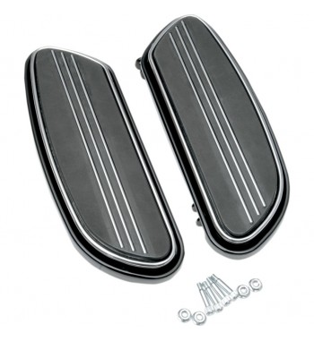 FUSSRASTEN COMFORT FAHRER SWEEPER SCHWARZE FÜR HARLEY DAVIDSON FLH/FLS/FLT SOFTAIL TOURING' 87-'17