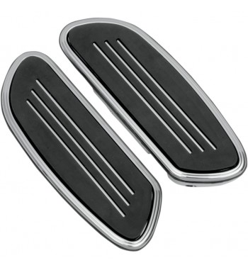 FLOORBOARDS COMFORT PASSENGER SWEEPER CHROME FOR HARLEY DAVIDSON FLH/FLS/FLT SOFTAIL TOURING' 87-'17