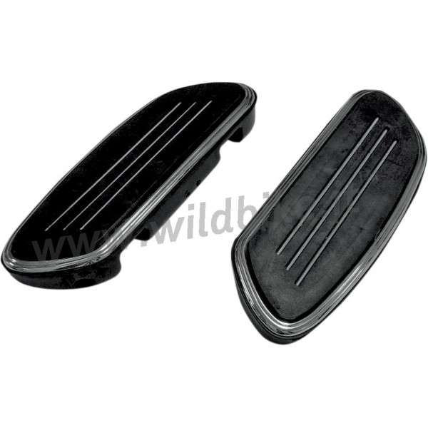 REPOSE-PIEDS PASSAGER SWEEPER NOIR POUR HARLEY DAVIDSON FLH/FLS/FLT SOFTAIL TOURING' 87-'17