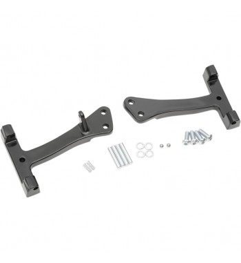 KIT DE MONTAGE NOIR POUR REPOSE-PIEDS PASSAGER POUR HARLEY DAVIDSON FXD DYNA '06-'17