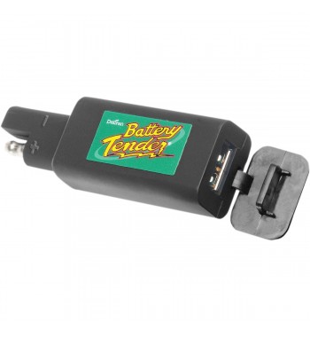 CHARGEUR USB UNIQUE PORT UNIVERSAL NOIR POUR MOTO CUSTOM ET HARLEY DAVIDSON