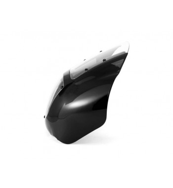 PARE-BRISE CARENAGE UNIVERSEL CLUB STYLE FAIRING NOIR POUR MOTO CUSTOM ET HARLEY DAVIDSON