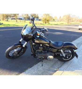 VERKLEIDUNG UNIVERSELLE  CLUB STYLE SCHWARZEN FAIRING MOTO CUSTOM UND HARLEY DAVIDSON