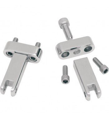 KIT DE MONTAGE CHROME POUR REPOSE-PIEDS PASSAGER POUR HARLEY DAVIDSON TOURING '93-'17