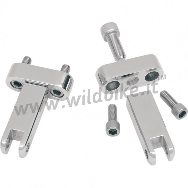 CHROME PASSENGER MOUNT KIT FOR HARLEY DAVIDSON TOURING '93-'17