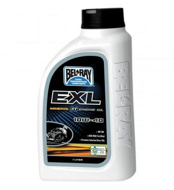 HUILE MOTEUR BEL RAY 4 STROKES EXL MINERAL 10W-40 1 LT. HARLEY DAVIDSON ET MOTO CUSTOM