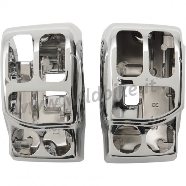 HANDLEBAR CHROME CONTROL SWITCH HOUSING KIT for HARLEY DAVIDSON FLH TOURING '14-'17