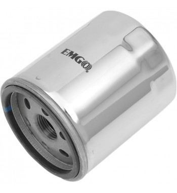 FILTRO OLIO DI RICAMBIO MICRO-TECH CROMATO PER MOTO HARLEY DAVIDSON FXR SUPER GLIDE/LOW RIDER/SPORT GLIDE '83-'94