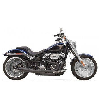 AUSPUFF 2-INTO-1 SYSTEMS BASSANI ROAD RAGE III SCHWARZ FÜR HARLEY DAVIDSON BREAKOUT/FAT BOY M8 2017-2018