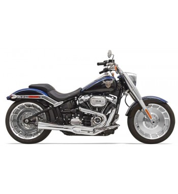 SCARICO MARMITTA BASSANI ROAD RAGE 2IN1 CROMATO HARLEY DAVIDSON SOFTAIL M-EIGHT 18-24