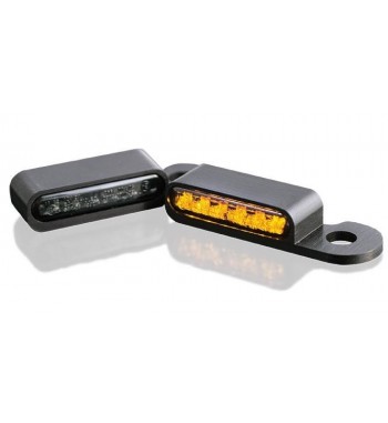 MINI BLACKS TURN SIGNALS LED EU APPROVED FOR HANDLEBAR HARLEY DAVIDSON XL SPORTSTER '96-'13