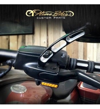 MINI BLINKER SCHWARZEN LED EU-GENEHMIGT FUER LENKER FÜR HARLEY DAVIDSON XL SPORTSTER '96-'13