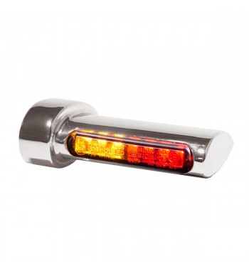 REAR MINI CHROME TURN SIGNALS LED ALL IN ONE EU APPROVED FOR HARLEY DAVIDSON XL SPORTSTER '96-'13