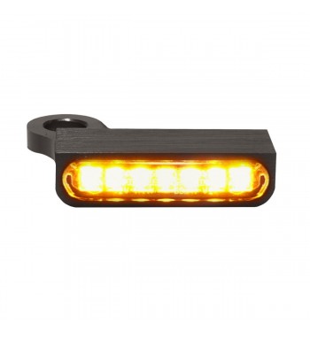 MINI CLIGNOTANTS NOIR LED EU APPROUVÉ POUR GUIDON HARLEY DAVIDSON XL SPORTSTER '96-'13