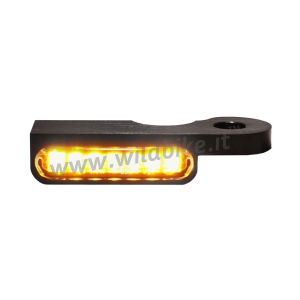 MINI BLACKS TURN SIGNALS LED EU APPROVED FOR HANDLEBAR HARLEY DAVIDSON FXD DYNA '96-'17