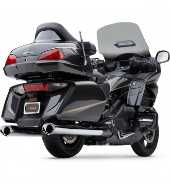 AUSPUFFANLAGEN COBRA SLIP-ON 4" TRI FLOW VERCHROMT FUER HONDA GL1800 GOLDWING/F6B 12-17