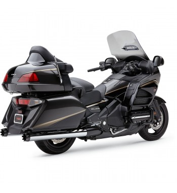 EXHAUSTS SLIP-ON CHROME COBRA SLIP-ON 4" DUAL CUT FOR HONDA GL1800 GOLDWING/F6B 12-17