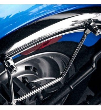UNIVERSAL SADDLEBAGS SUPPORT CHROME FOR MOTORCYCLES