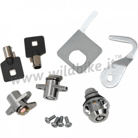 KIT DI SERRATURE CON CHIAVI PER BORSE RIGIDE E TOUR-PAK® HARLEY DAVIDSON TOURING '97 -'13