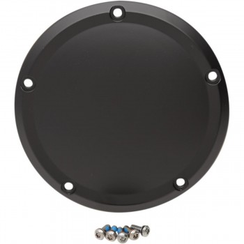 COVER DERBY CLUTCH SMOOTH SATIN BLACK FOR HARLEY DAVIDSON FLT/FLHT TOURING '16-'17