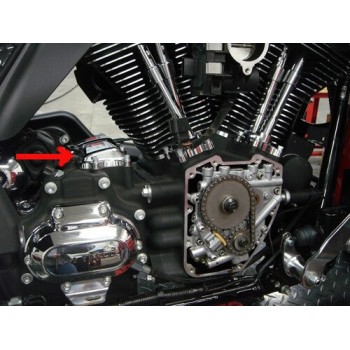COUVERCLE SUPÉRIEUR DE TRANSMISSION CHROME POUR HARLEY DAVIDSON FXD DYNA '06-'17