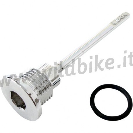 BOUCHON CHROMÉ DE NIVEAU D'HUILE DE TRANSMISSION POUR HARLEY DAVIDSON FXD DYNA '06-'17
