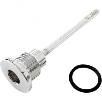 BOUCHON CHROMÉ DE NIVEAU D'HUILE DE TRANSMISSION POUR HARLEY DAVIDSON FLT/FLHT TOURING '07-'16