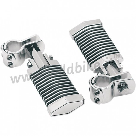 PEDANE POPSICLE CLAMP-ON PER BARRE TUBI PARAMOTORE DA 1" MOTO CUSTOM E HARLEY DAVIDSON