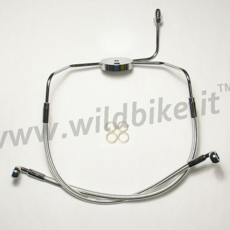 TUBI CROMATI FRENI ANTERIORI DOPPIO DISCO STERLING CHROMITE® II  HARLEY DAVIDSON FXDF/FXDL DYNA '08-'17