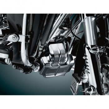 COPERTURA COPRI RADIATORE OLIO CROMATA PER HARLEY DAVIDSON FLH TOURING '11-'13