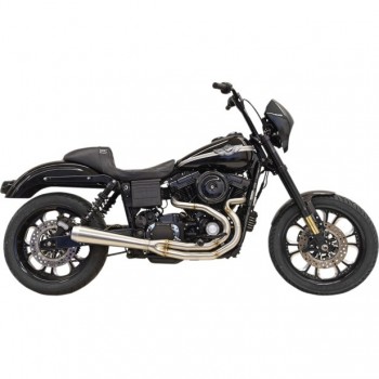 SYSTEME POT D'ECHAPPEMENTS BASSANI ROAD RAGE 3-STEP 2-INTO-1 EN ACIER INOX POUR HARLEY DAVIDSON FXD DYNA '93-'17