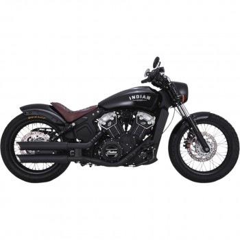 AUSPUFFANLAGEN VANCE & HINES TWIN SLASH 3" SLIP-ONS SCHWARZE FÜR INDIAN SCOUT 2015-2023
