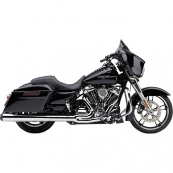 AUSPUFFANLAGEN COBRA EL DIABLO 2-1 CHROME VERCROMT HARLEY DAVIDSON FLH FLT TOURING 2017-2018